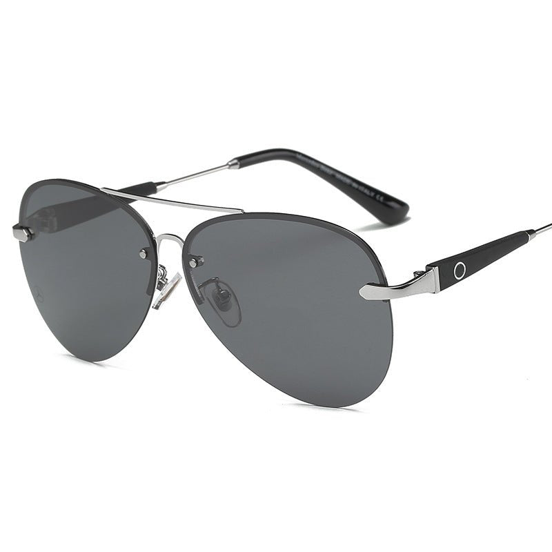 Sevrin Lunettes de Soleil Aviateur à Verres Polarisés Anti‑Reflets, Monture Dorée en Alliage, UV400 - Hommfer
