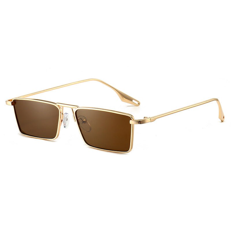 Varenne Lunettes de soleil à monture en acier inoxydable résistante aux chocs, UV400 et anti-éblouissement - Hommfer