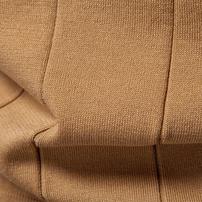 Varenne Polo en tricot de viscose extensible à col zippé, respirant, manches à bord contrasté - Hommfer