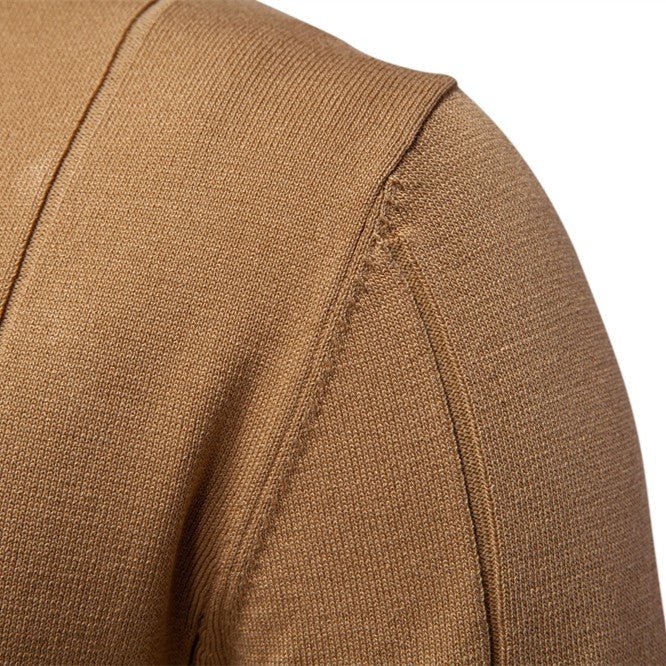 Varenne Polo en tricot de viscose extensible à col zippé, respirant, manches à bord contrasté - Hommfer