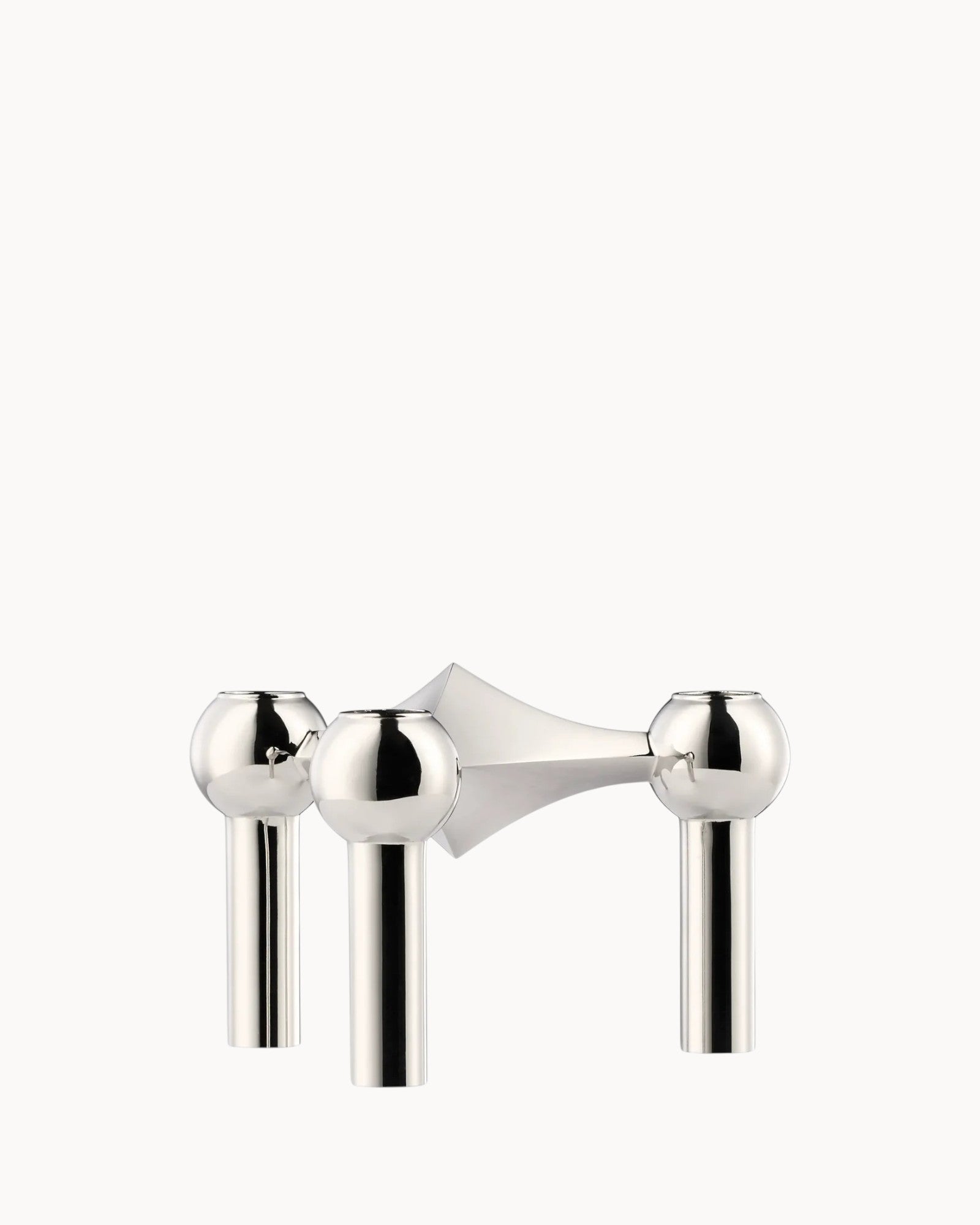 LumineClou - Porte-bougies sculptural en métal, 3 pièces