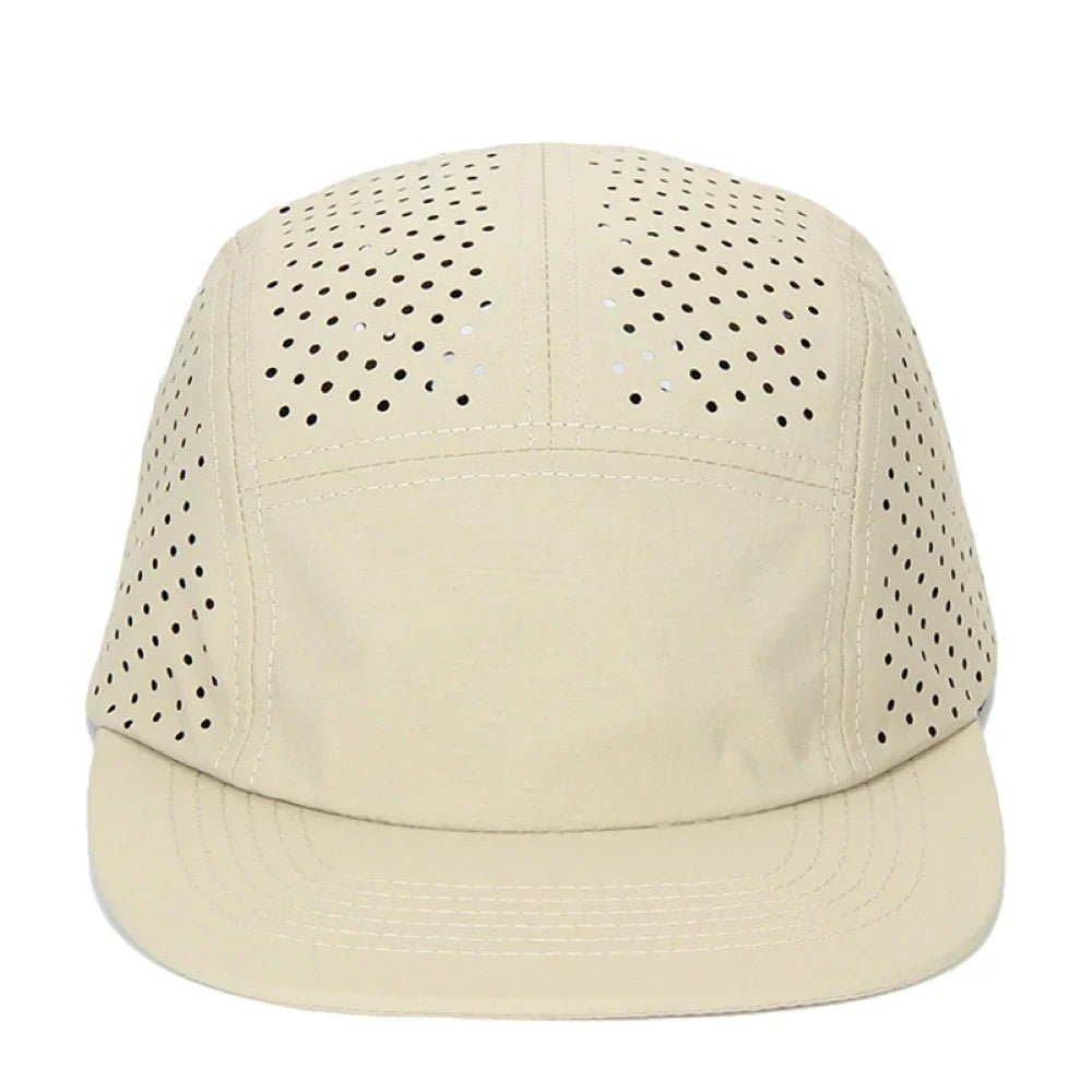 Aeris Casquette de running 5 panneaux ultralégère et respirante à séchage rapide - Hommfer