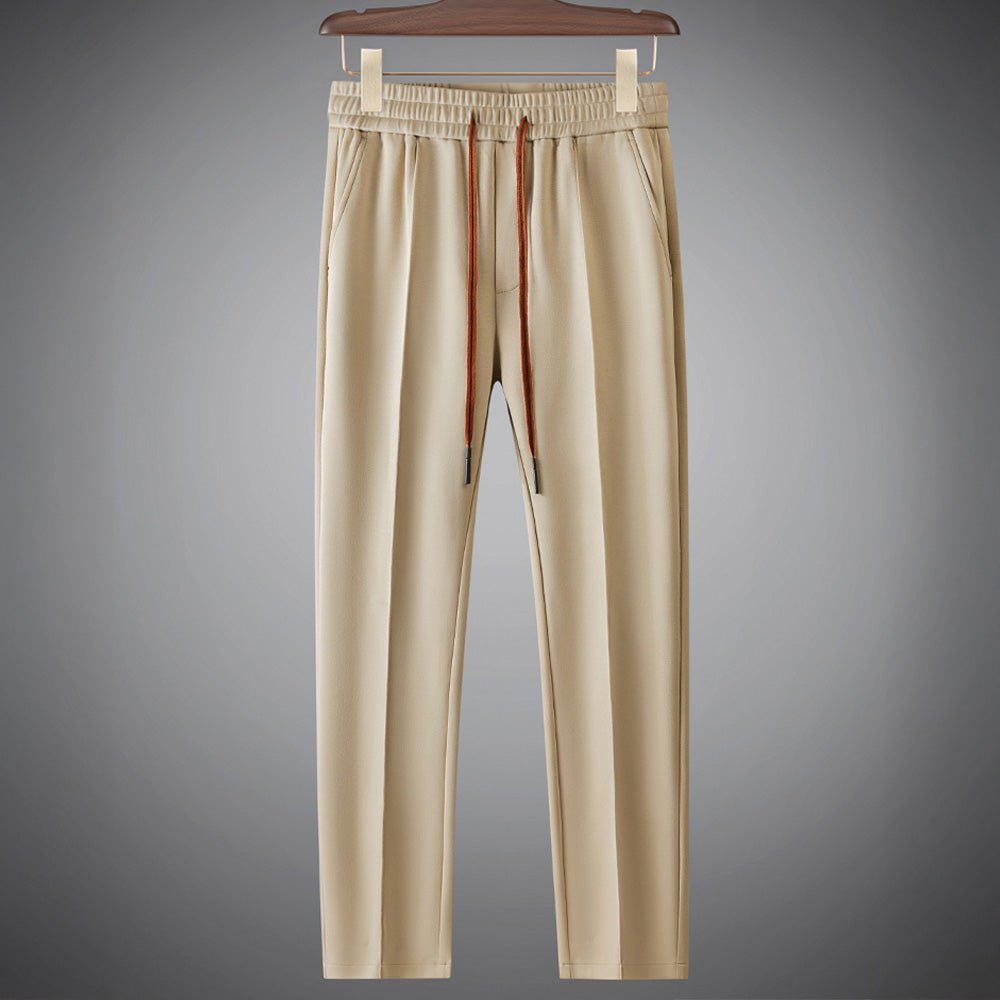 Arden Loungewear Set in Breathable Silk-Cotton Blend with Crewneck Sweatshirt and Straight-Leg Sweatpants - Hommfer