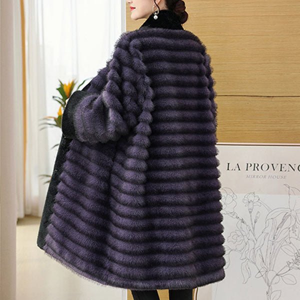 Arden Manteau Long en Fausse Fourrure de Vison pour un Hiver au Chaud - Hommfer