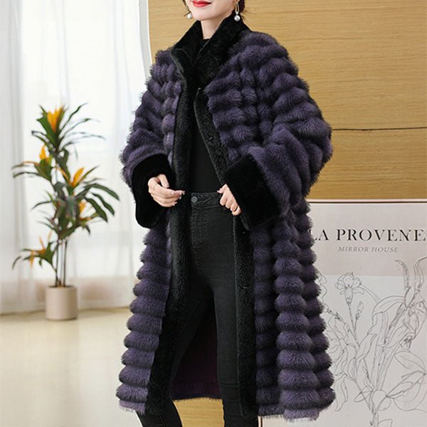 Arden Manteau Long en Fausse Fourrure de Vison pour un Hiver au Chaud - Hommfer