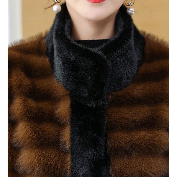 Arden Manteau Long en Fausse Fourrure de Vison pour un Hiver au Chaud - Hommfer