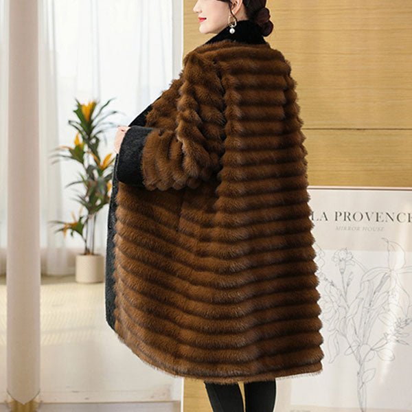 Arden Manteau Long en Fausse Fourrure de Vison pour un Hiver au Chaud - Hommfer