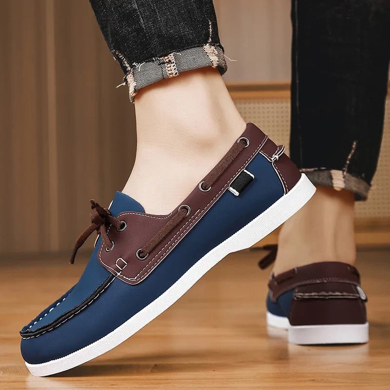 Arden Mocassins en cuir lisse à semelle intérieure rembourrée pour confort toute la journée - Hommfer
