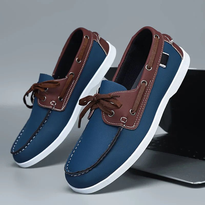 Arden Mocassins en cuir lisse à semelle intérieure rembourrée pour confort toute la journée - Hommfer