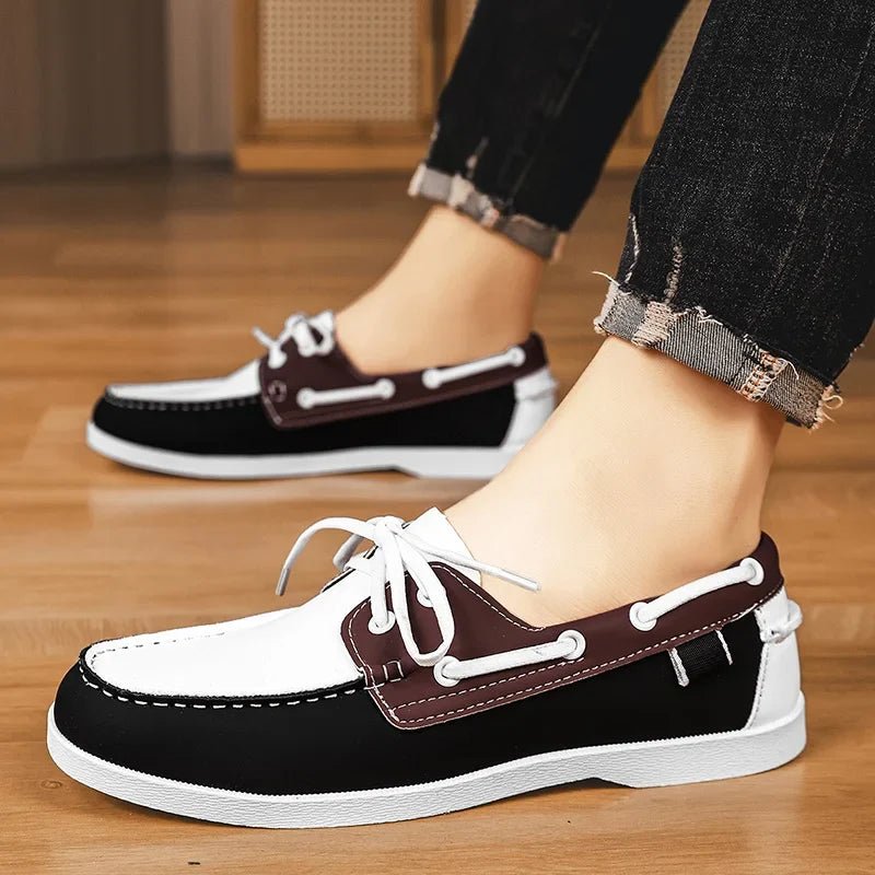 Arden Mocassins en cuir lisse à semelle intérieure rembourrée pour confort toute la journée - Hommfer