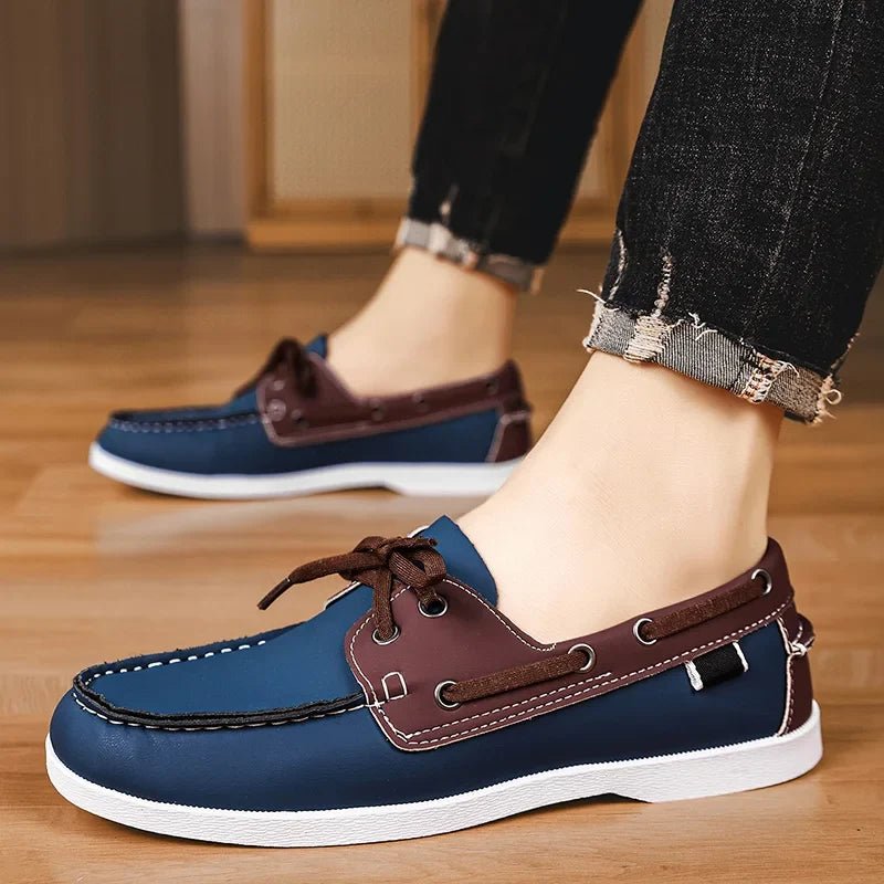 Arden Mocassins en cuir lisse à semelle intérieure rembourrée pour confort toute la journée - Hommfer