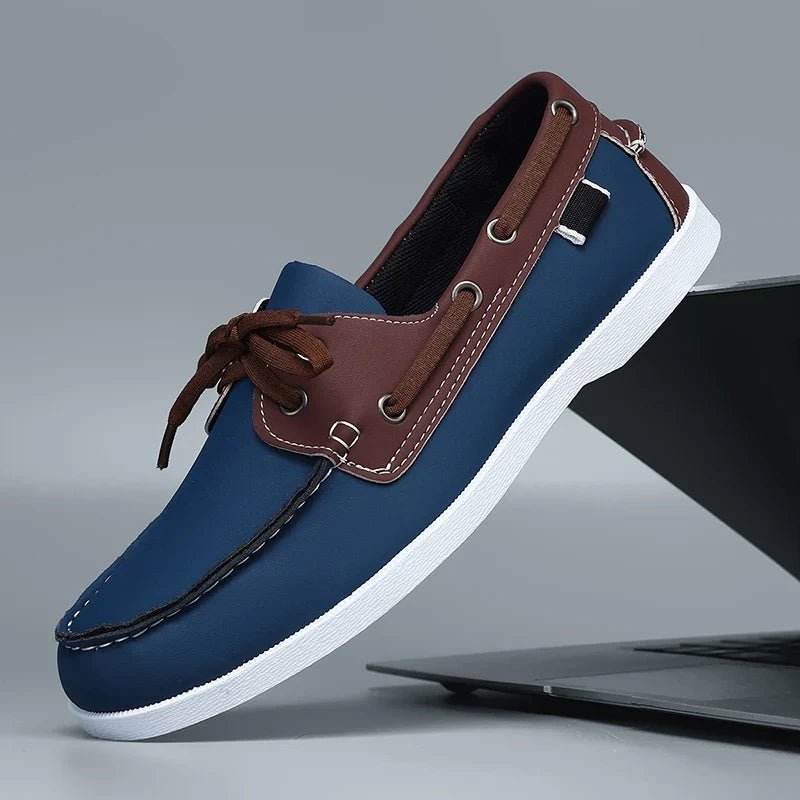 Arden Mocassins en cuir lisse à semelle intérieure rembourrée pour confort toute la journée - Hommfer