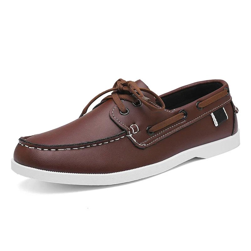 Arden Mocassins en cuir lisse à semelle intérieure rembourrée pour confort toute la journée - Hommfer