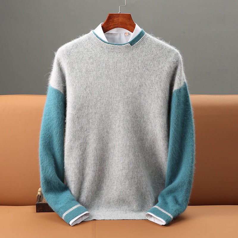 Arden Pull col rond en 100% cachemire peigné à coupe ajustée pour chaleur et confort - Hommfer