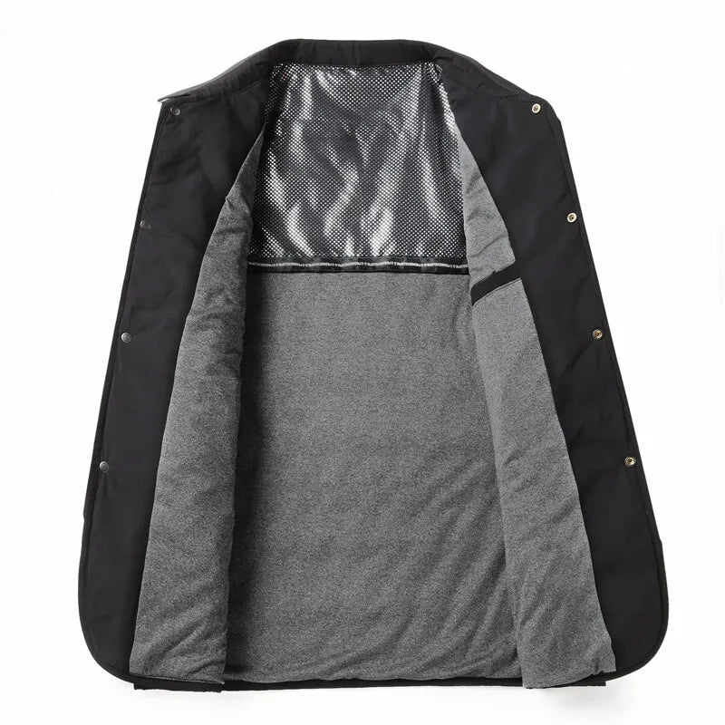 Arden Veste matelassée à losanges, doublure en peluche douce et poches zippées pour une chaleur sans volume - Hommfer