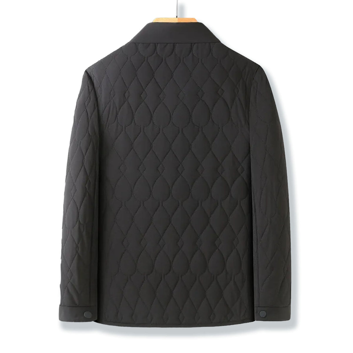 Arden Veste matelassée à losanges, doublure en peluche douce et poches zippées pour une chaleur sans volume - Hommfer