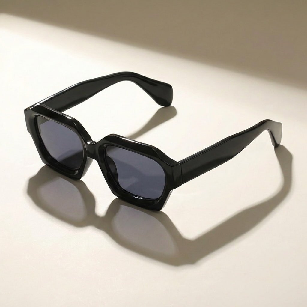 Ariane Lunettes de Soleil à Monture Géométrique Oversize en Écaille avec Verres en Polycarbonate Anti‑Reflets UV400 - Hommfer