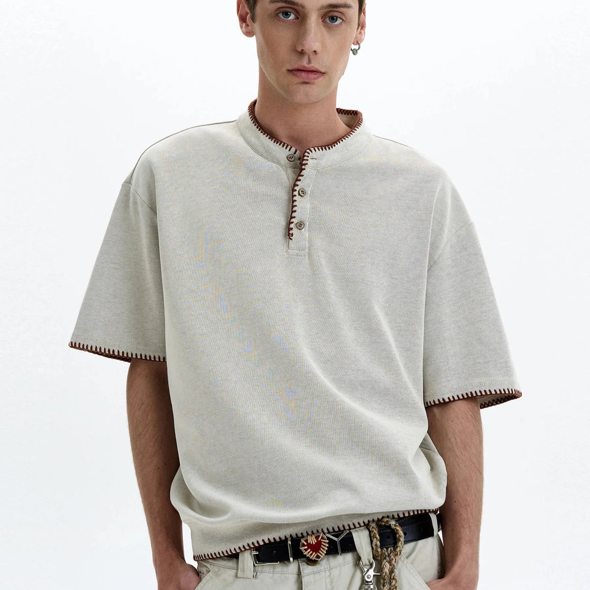 Arvel Polo en 100 % coton biologique à coutures contrastées pour un confort respirant et une coupe décontractée - Hommfer