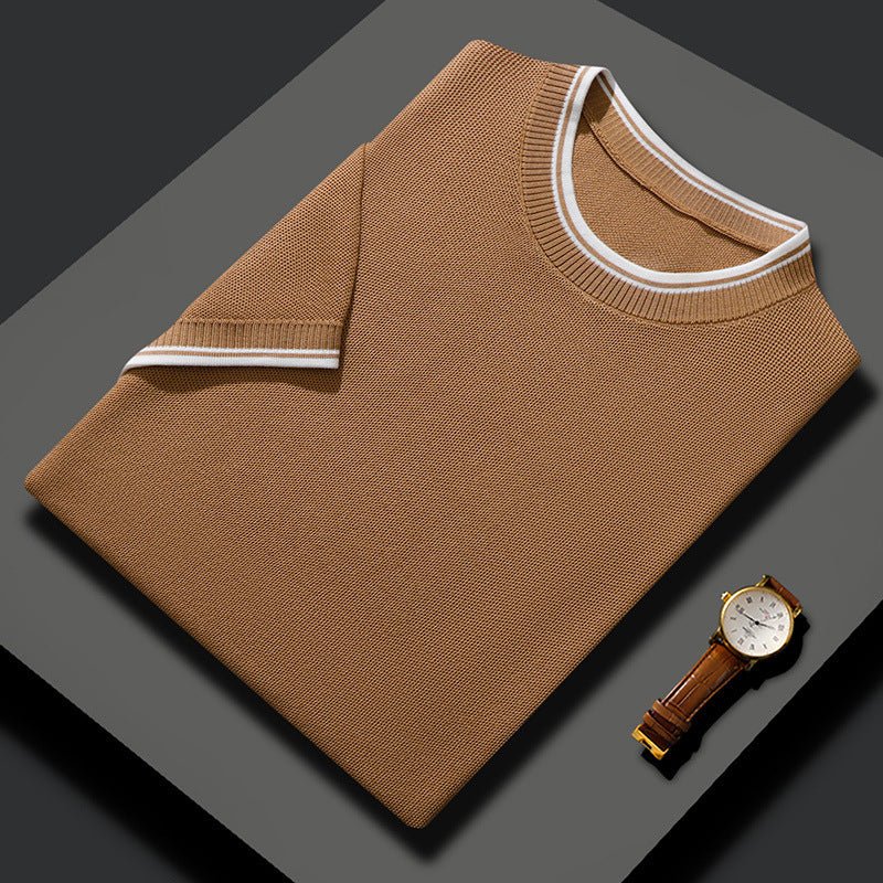 Aubin Chemise à manches courtes en coton bio et soie de mûrier pour confort respirant - Hommfer