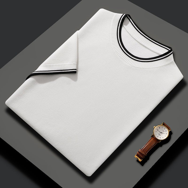 Aubin Chemise à manches courtes en coton bio et soie de mûrier pour confort respirant - Hommfer