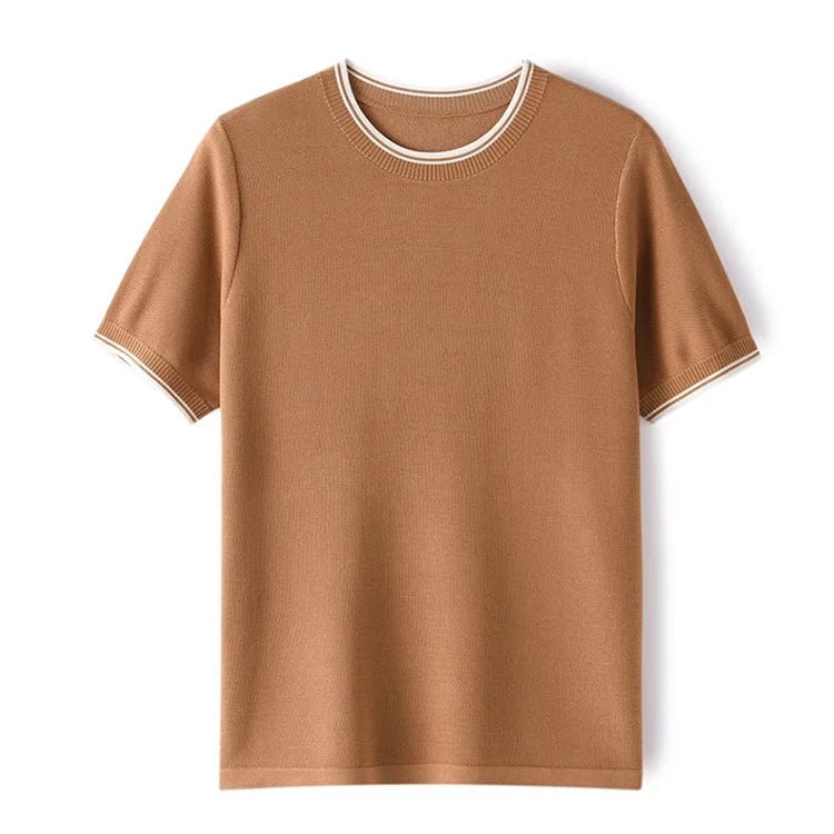 Aubin Chemise à manches courtes en coton bio et soie de mûrier pour confort respirant - Hommfer