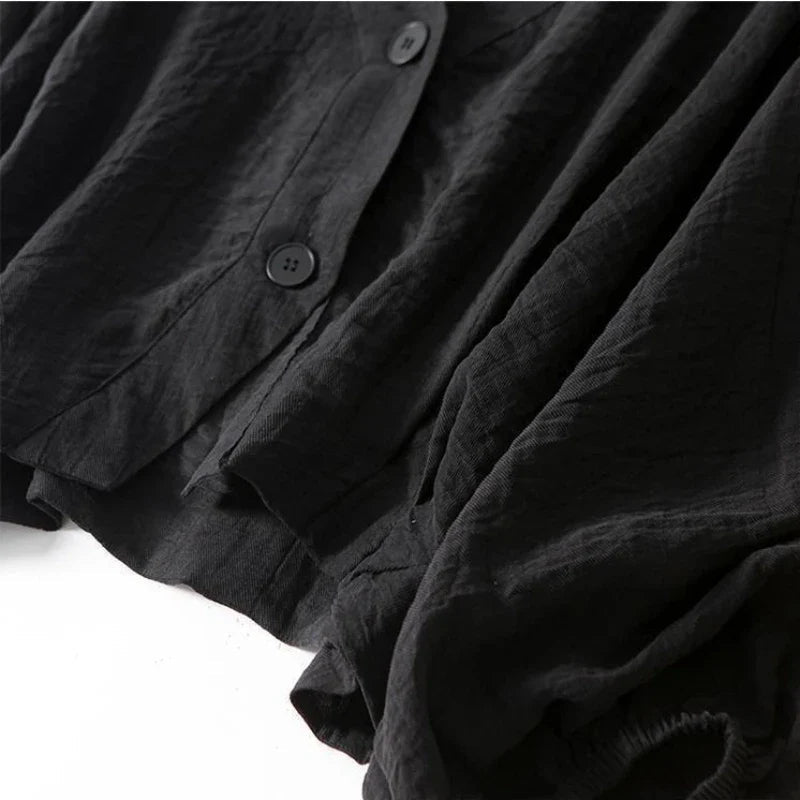 Aurore Blouse en Lin Naturel à Manches Chauve-Souris pour un Confort Respirant - Hommfer