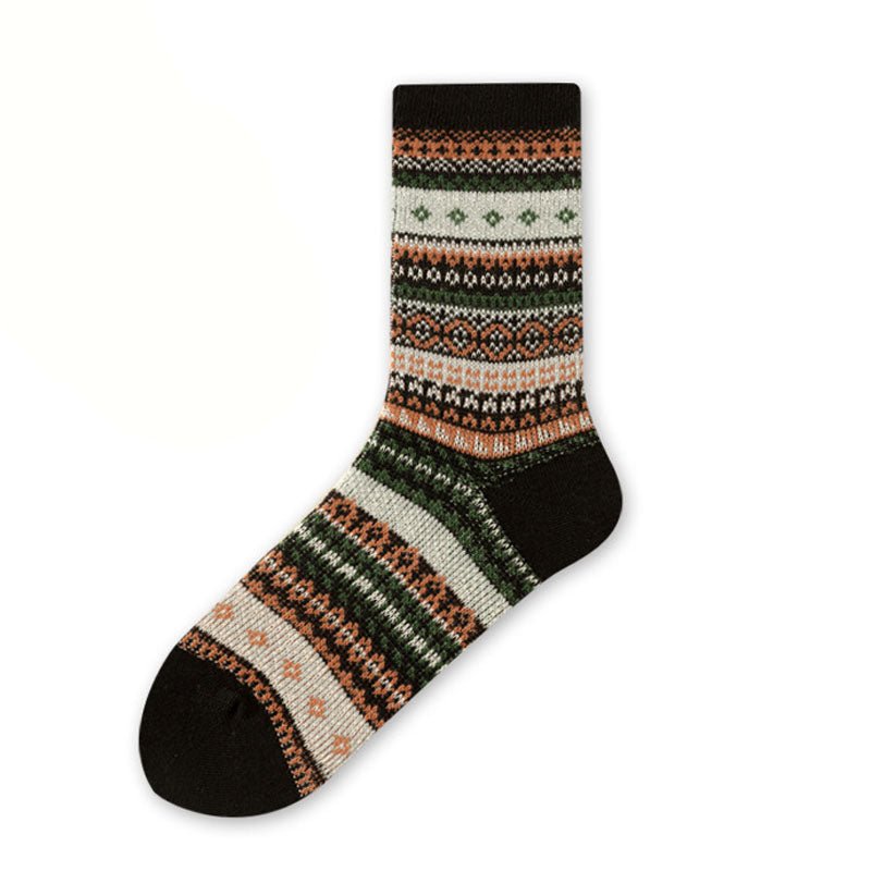 Aveline Chaussettes d’hiver en coton épais avec talons et orteils renforcés pour femme - Hommfer