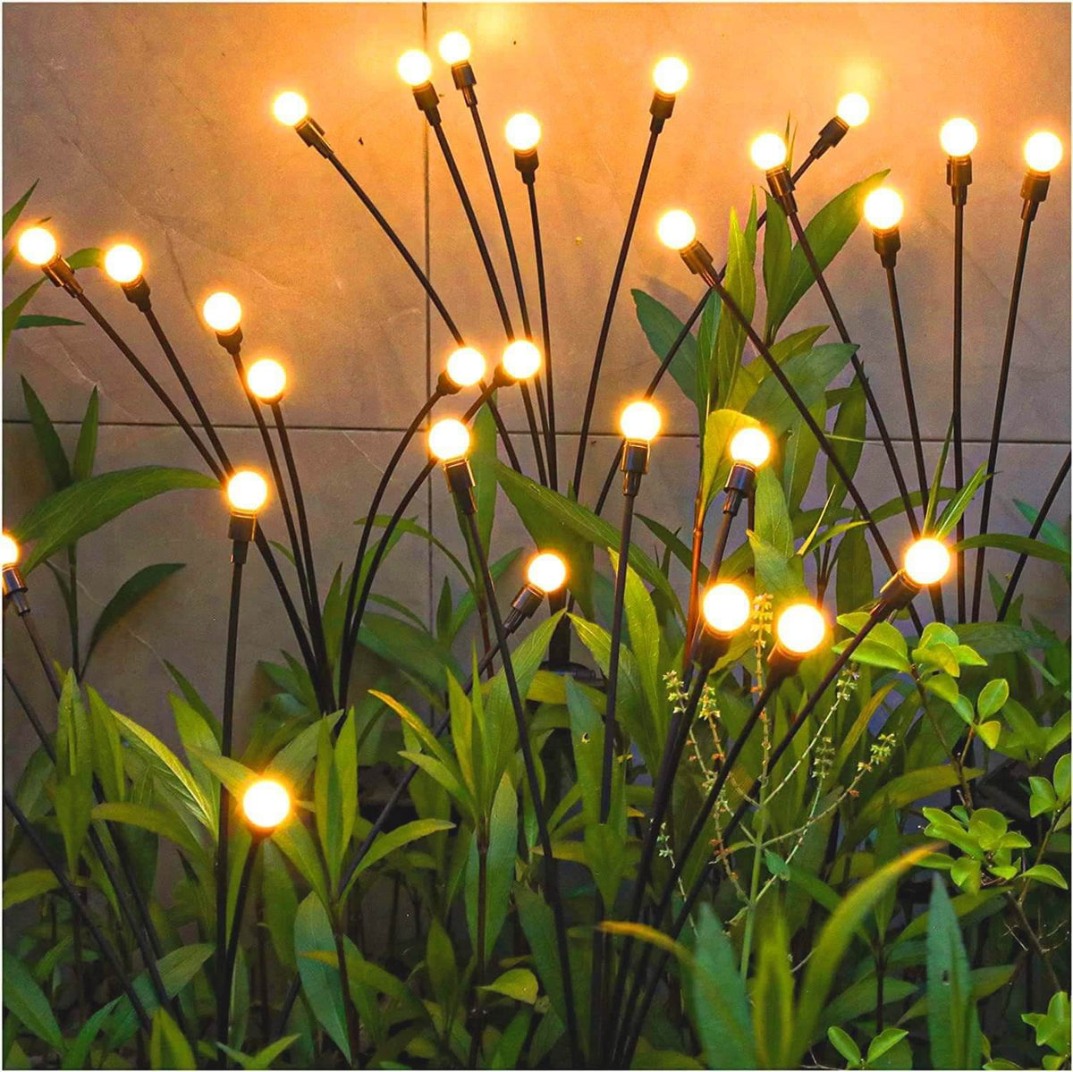 Balises solaires LED de jardin étanches 120 lumens à planter pour allées et terrasses - Hommfer
