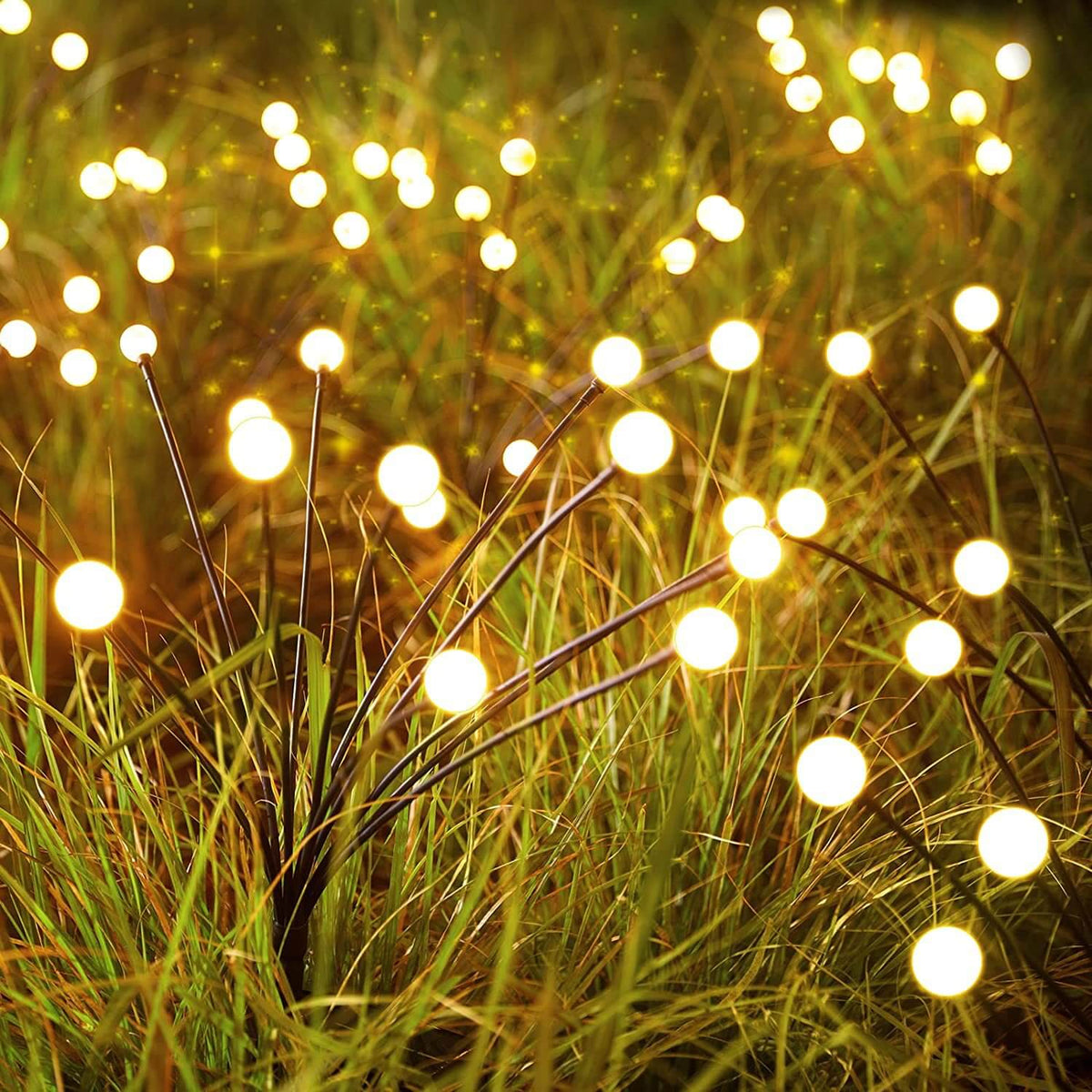 Balises solaires LED de jardin étanches 120 lumens à planter pour allées et terrasses - Hommfer