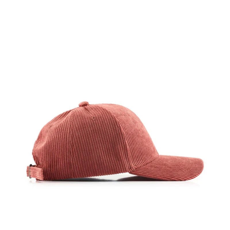 Bastien Casquette unisexe en velours côtelé à sangle réglable pour un ajustement personnalisé au quotidien - Hommfer