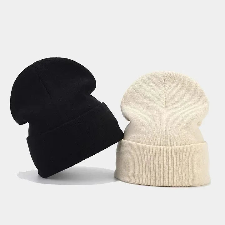 Bonnet en tricot avec doublure en satin anti-frisottis pour cheveux hydratés et sans casse - Hommfer