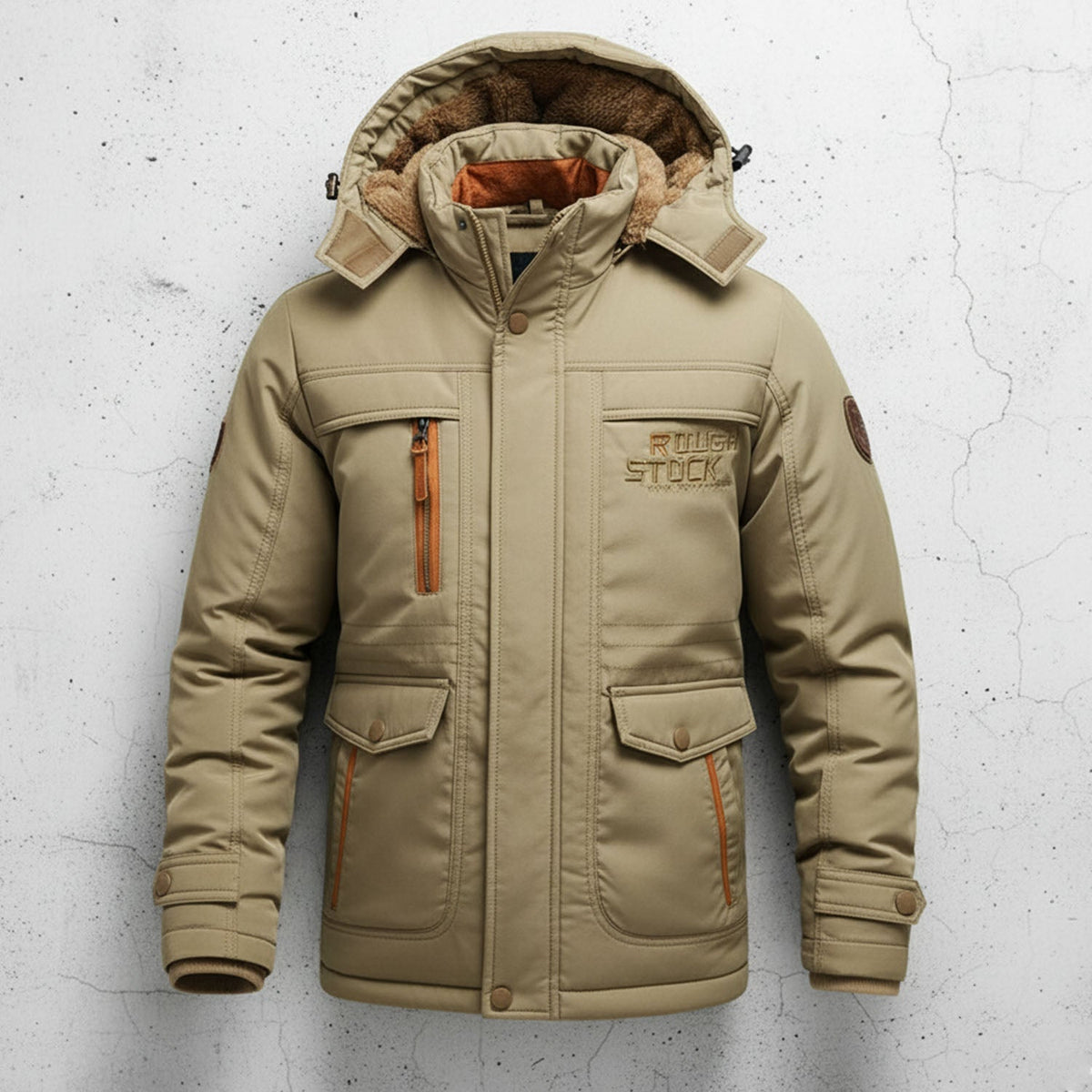 Boréal Manteau d’hiver résistant à l’eau avec doublure polaire, capuche amovible et poches cargo pour grand froid - Hommfer
