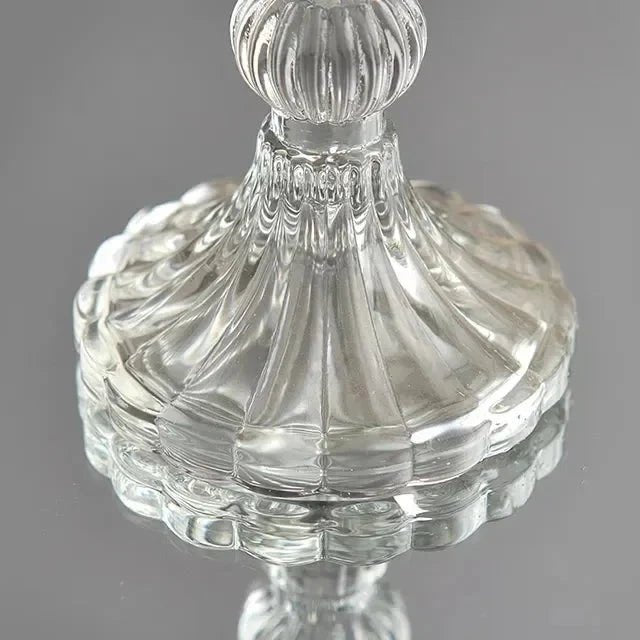 Bougeoirs en verre au design nordique minimaliste pour bougies cylindriques, disponibles en 4 styles - Hommfer