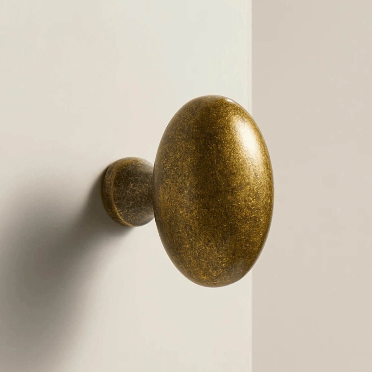 Bouton et poignée de meuble en laiton massif finition antique pour armoires et tiroirs, 2 tailles - Hommfer