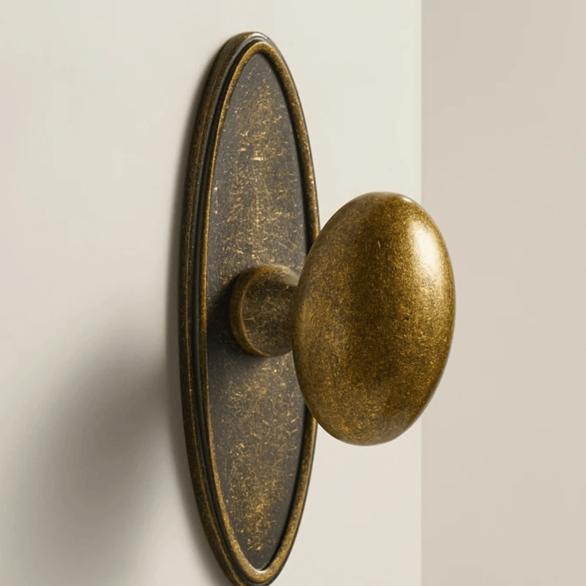 Bouton et poignée de meuble en laiton massif finition antique pour armoires et tiroirs, 2 tailles - Hommfer