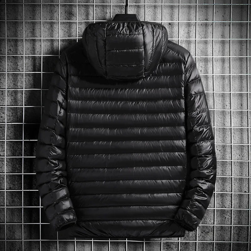 Brume Veste en duvet de canard ultra-légère, coupe-vent et déperlante pour temps froid - Hommfer