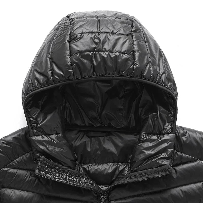 Brume Veste en duvet de canard ultra-légère, coupe-vent et déperlante pour temps froid - Hommfer