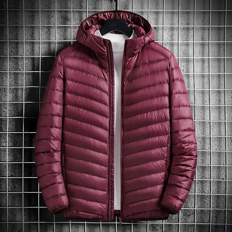 Brume Veste en duvet de canard ultra-légère, coupe-vent et déperlante pour temps froid - Hommfer