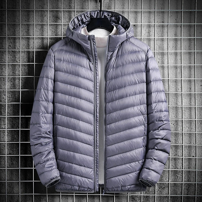 Brume Veste en duvet de canard ultra-légère, coupe-vent et déperlante pour temps froid - Hommfer