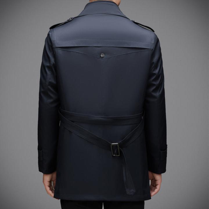 Calder Double-Breasted Overcoat with Mulberry Silk Insulation and Durable Technical Shell for Harsh Winter - Hommfer