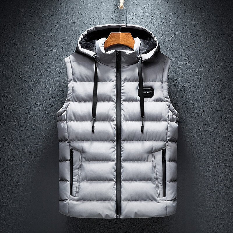 Calder Gilet isolant à capuche amovible résistant à l’eau et au vent pour chaleur et mobilité sans volume - Hommfer