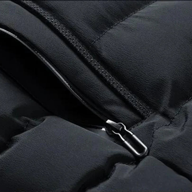 Calder Gilet isolant à capuche amovible résistant à l’eau et au vent pour chaleur et mobilité sans volume - Hommfer