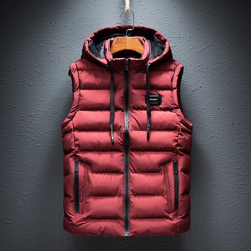 Calder Gilet isolant à capuche amovible résistant à l’eau et au vent pour chaleur et mobilité sans volume - Hommfer