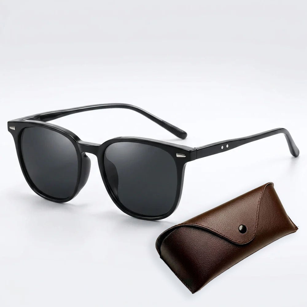 Calder Lightweight Unisex Sunglasses with UV-Protective Mirrored Lenses in Translucent Olive with Tortoise Arms - Hommfer