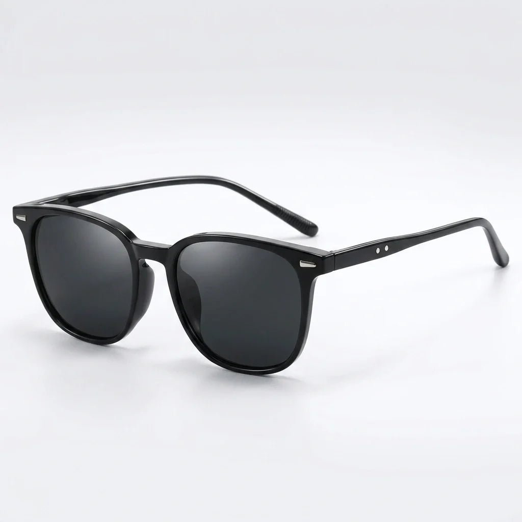 Calder Lightweight Unisex Sunglasses with UV-Protective Mirrored Lenses in Translucent Olive with Tortoise Arms - Hommfer