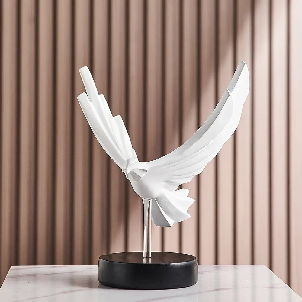 Calder Statuette Aigle en résine pour bureau et meuble TV H26 cm - Hommfer