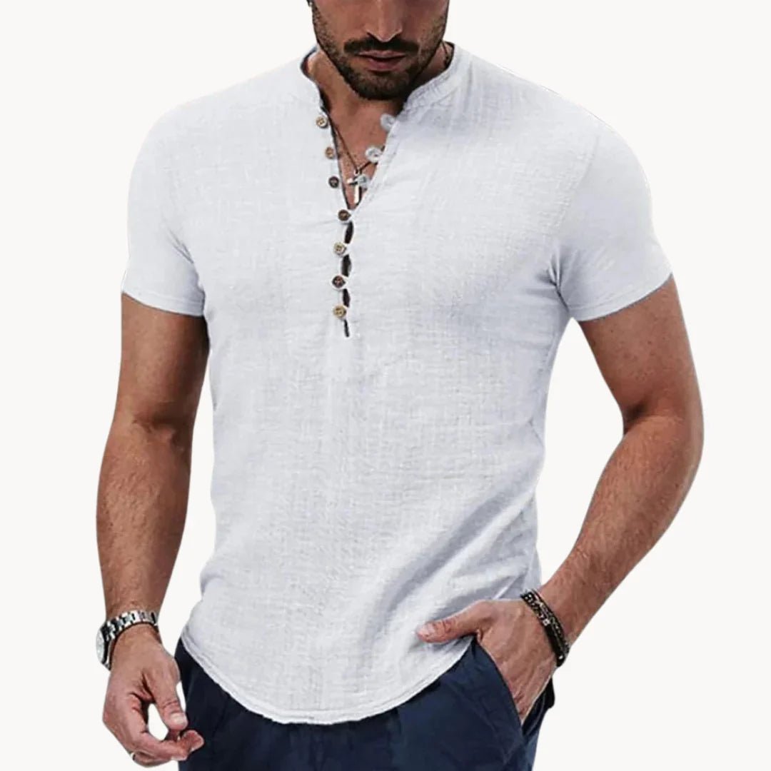 Chemise en mélange de lin ENZO CONTI LUXE - Hommfer