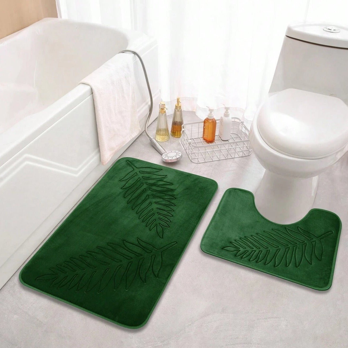CielMarin – Ensemble de Tapis de Bain Douillets 2 Pièces - Hommfer