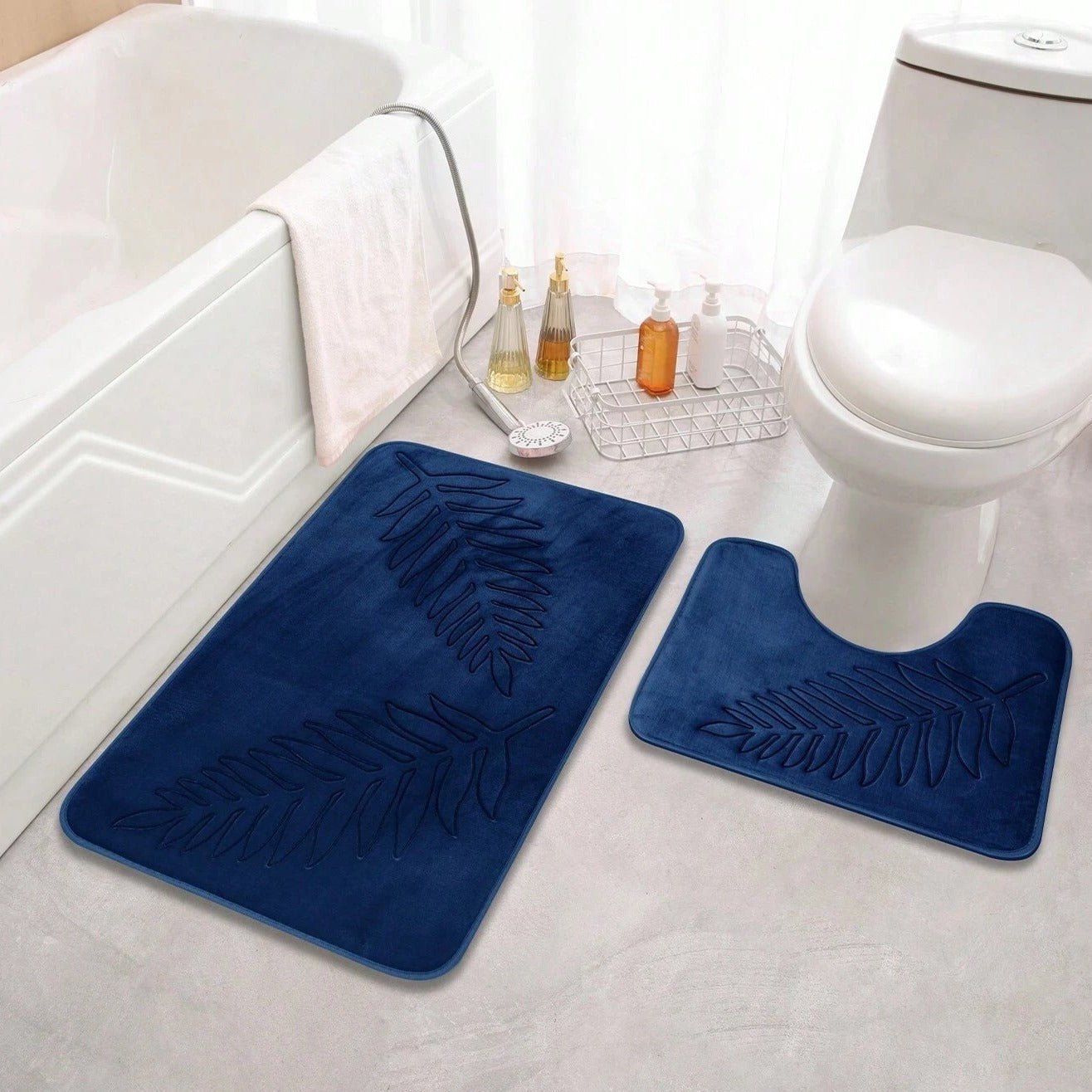 CielMarin – Ensemble de Tapis de Bain Douillets 2 Pièces - Hommfer