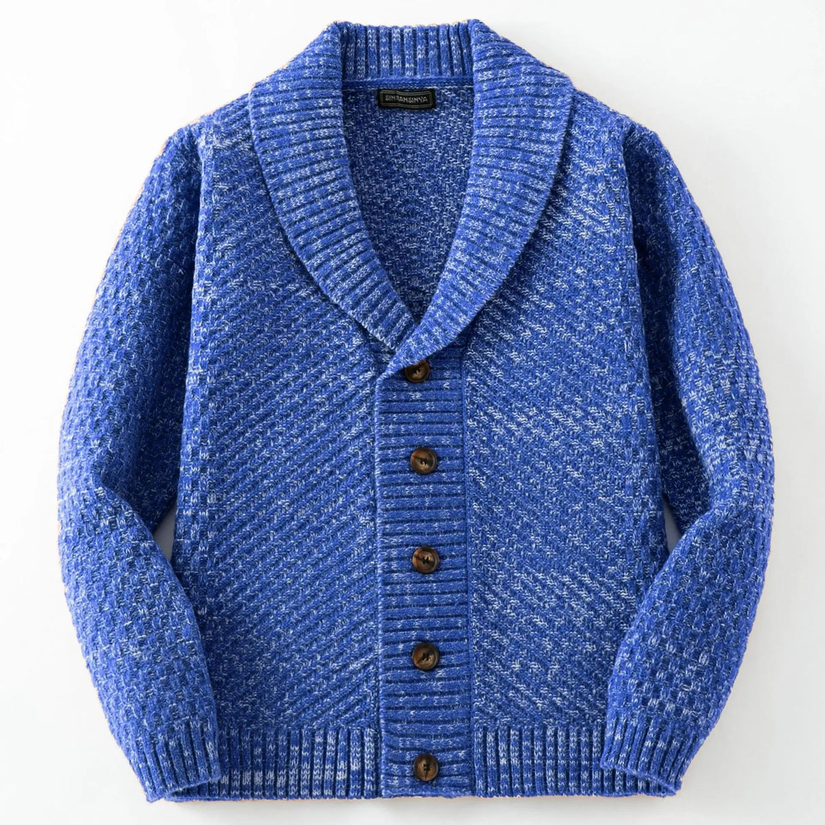 Dorian Cardigan à col châle en maille douce et texturée pour superposer par temps frais - Hommfer